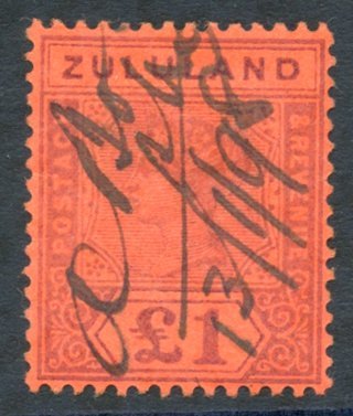 1894 £1 Purple-red, Fiscally Used, SG.28. - Sonstige & Ohne Zuordnung