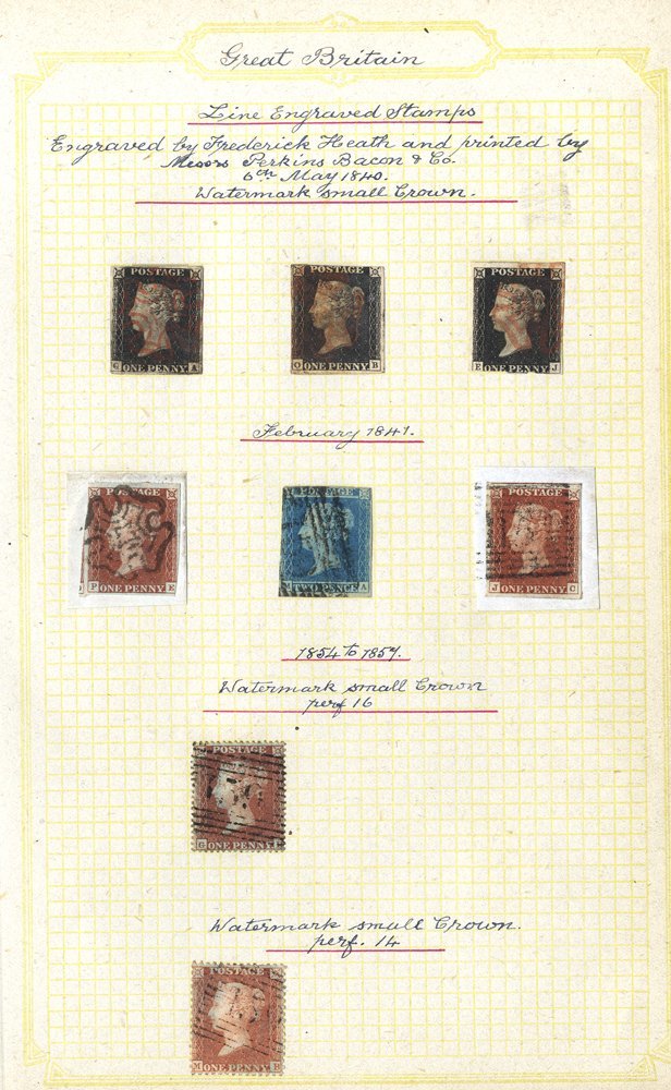 1840-87 Range Of 62 Stamps + Covers On Leaves Highlight Is 3 X 1d Black & Another On Cover (mixed Condition) - Autres & Non Classés