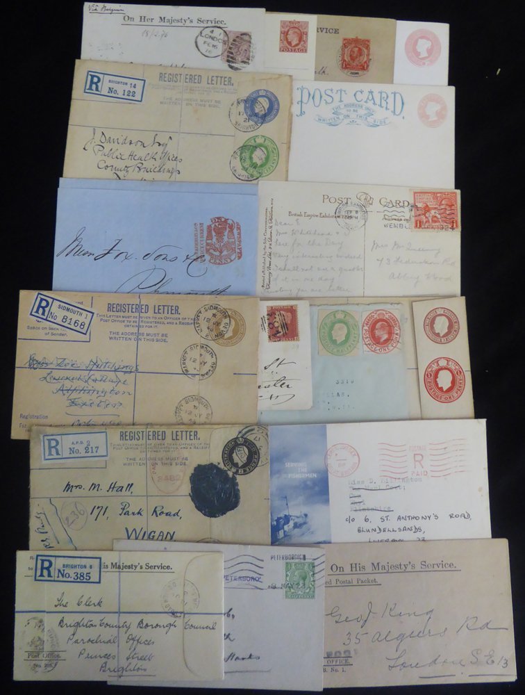 QV-QEII SELECTION Of 80 Items Incl. Used & Unused Postal Stationery, Registered Etc. Newspaper Cancels, Congress Marks,  - Sonstige & Ohne Zuordnung