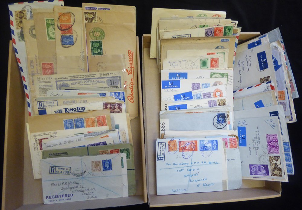 KGVI COMMERCIAL COVERS Interesting Lot With A Good Variety Of Airmail Rates Incl. Unusual Destinations, Registered, Expr - Sonstige & Ohne Zuordnung