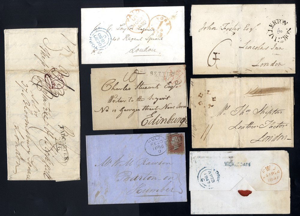 YORKSHIRE (NORTH) C1795-1910 Incl. York Mileage C.d.s (2), UPP 1d Marks (6), S/line Micklegate, Village Cancels; Pre-sta - Sonstige & Ohne Zuordnung