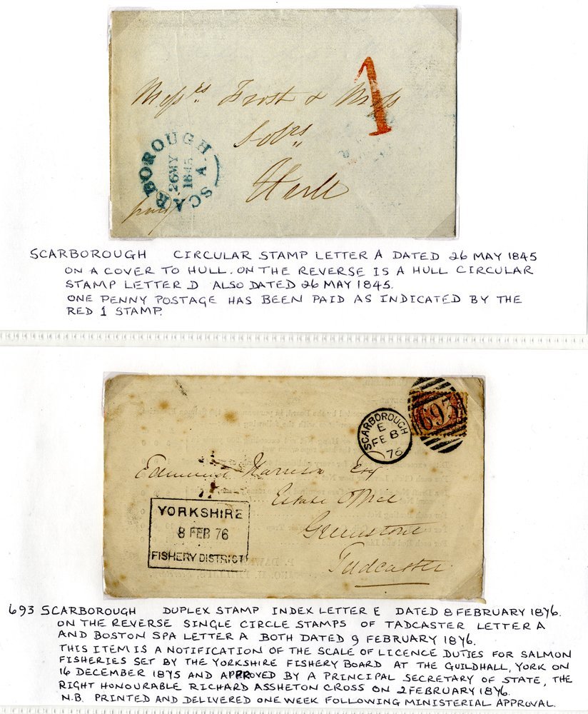 YORKSHIRE (SCARBOROUGH) Collection Of PPC's Plus A Few Items Of Postal History Incl. 1819 & 1829 Circular Mileage Marks, - Other & Unclassified