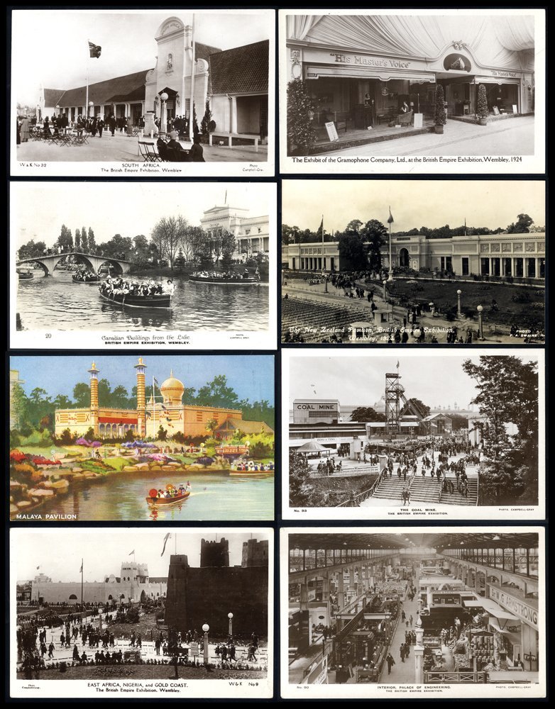 1924-25 WEMBLEY EXHIBITION Album Of PPC's Showing Views Of The Exhibition, The Various Pavilions, Palaces, Interiors & E - Other & Unclassified