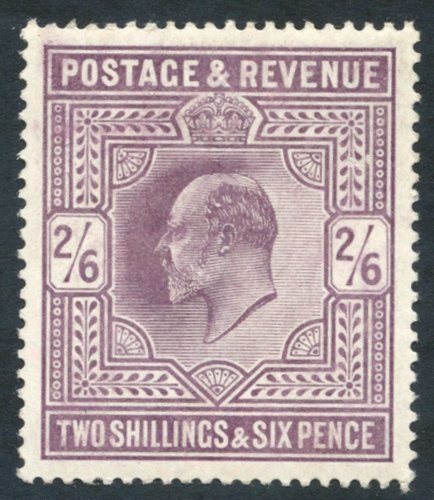 1902 2/6d Dull Purple Chalky Paper, M, SG.262. (1) - Other & Unclassified