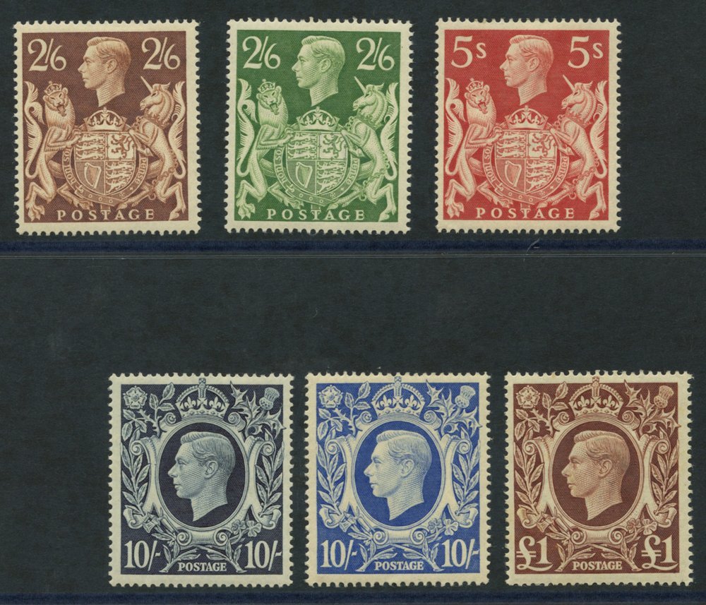 1939 High Values Set M, SG.47b/78c. (6) - Other & Unclassified