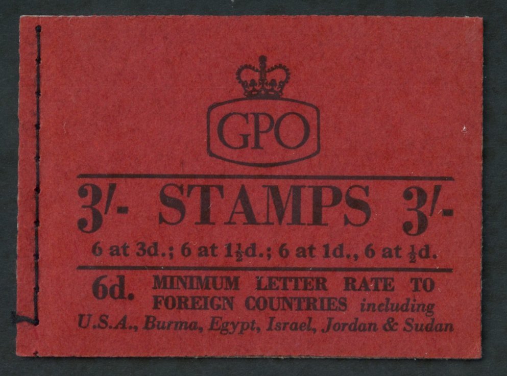 1959 Aug 3s Graphite Booklet, VF, SG.M13g. (1) Cat. £275 - Other & Unclassified
