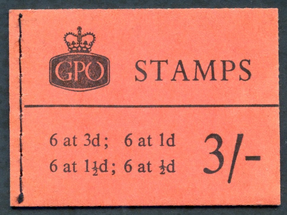 1960 Apr 3s Graphite Booklet, VF, SG.M21g. (1) Cat. £325. - Other & Unclassified