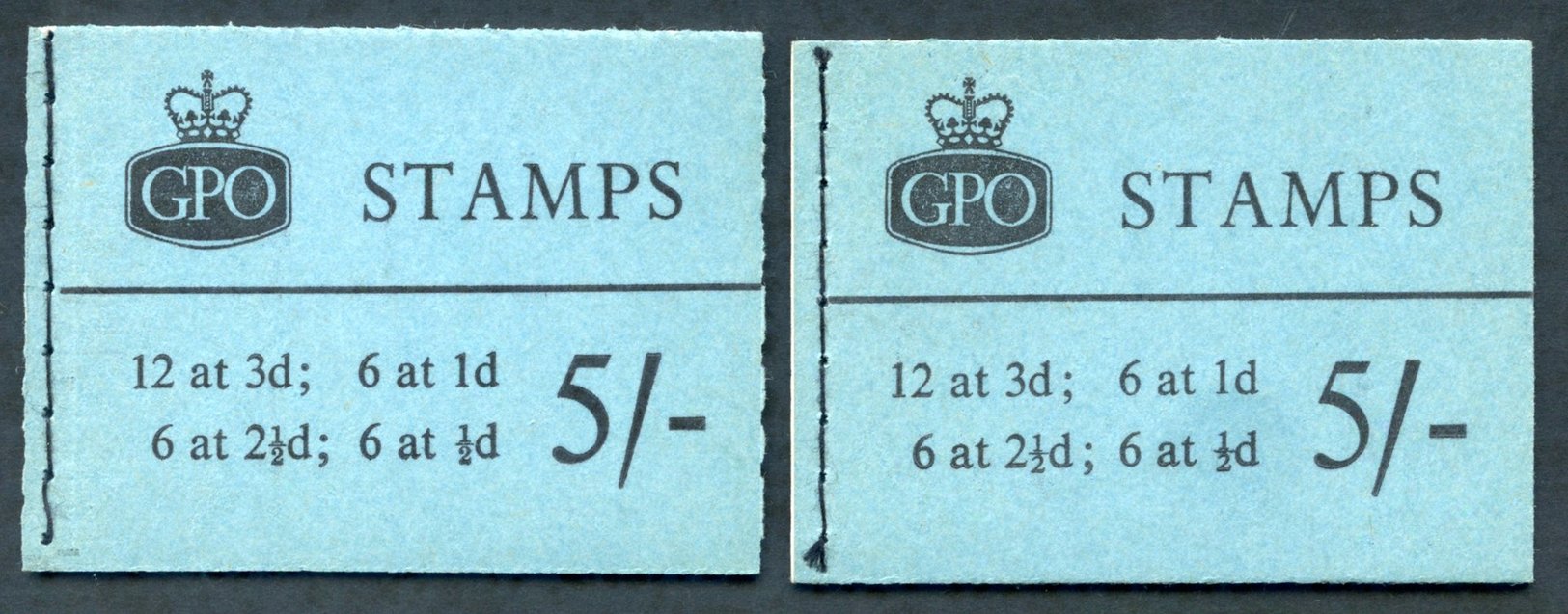 1960 March & Sept 5s Graphite Booklets, VF, SG.H45g & H46g. (2) Cat. £340 - Other & Unclassified