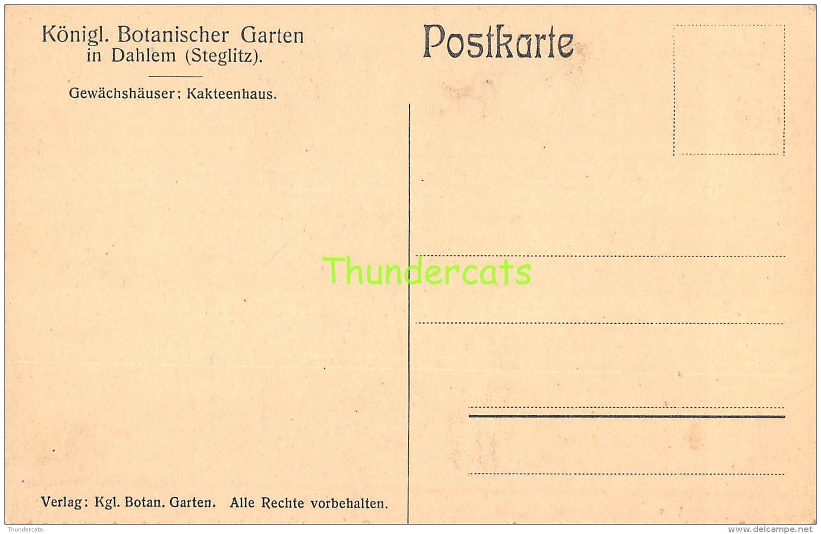 CPA DAHLEM BEI BERLIN  BOTANISCHER GARTEN - Dahlem