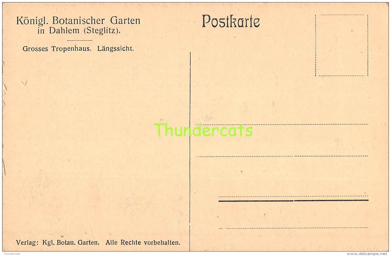 CPA DAHLEM BEI BERLIN  BOTANISCHER GARTEN - Dahlem