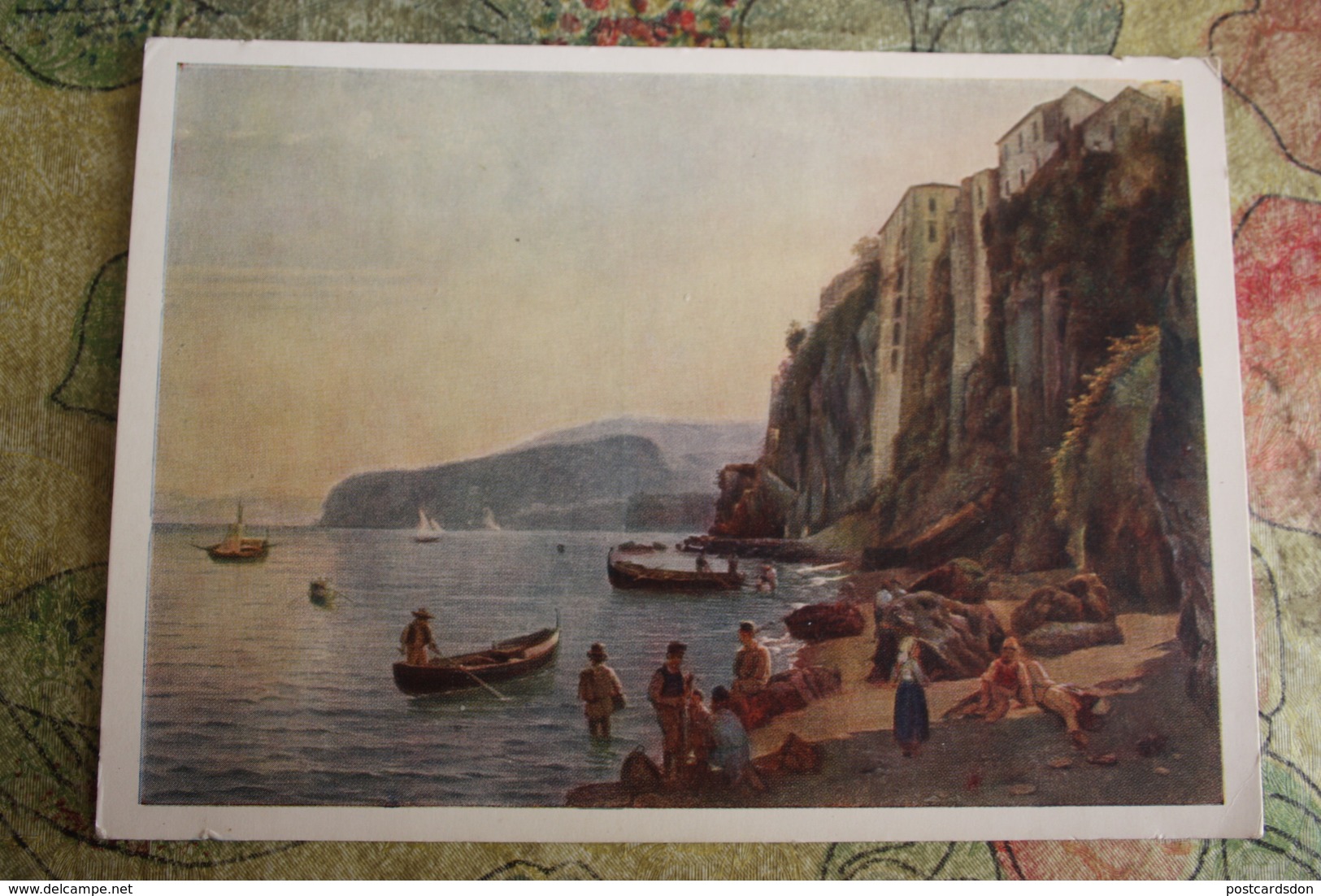 Italy In Art. "Sorrento Near Neapol" By Shedrin  - Old Russian  Postcard 1956 - Altri & Non Classificati