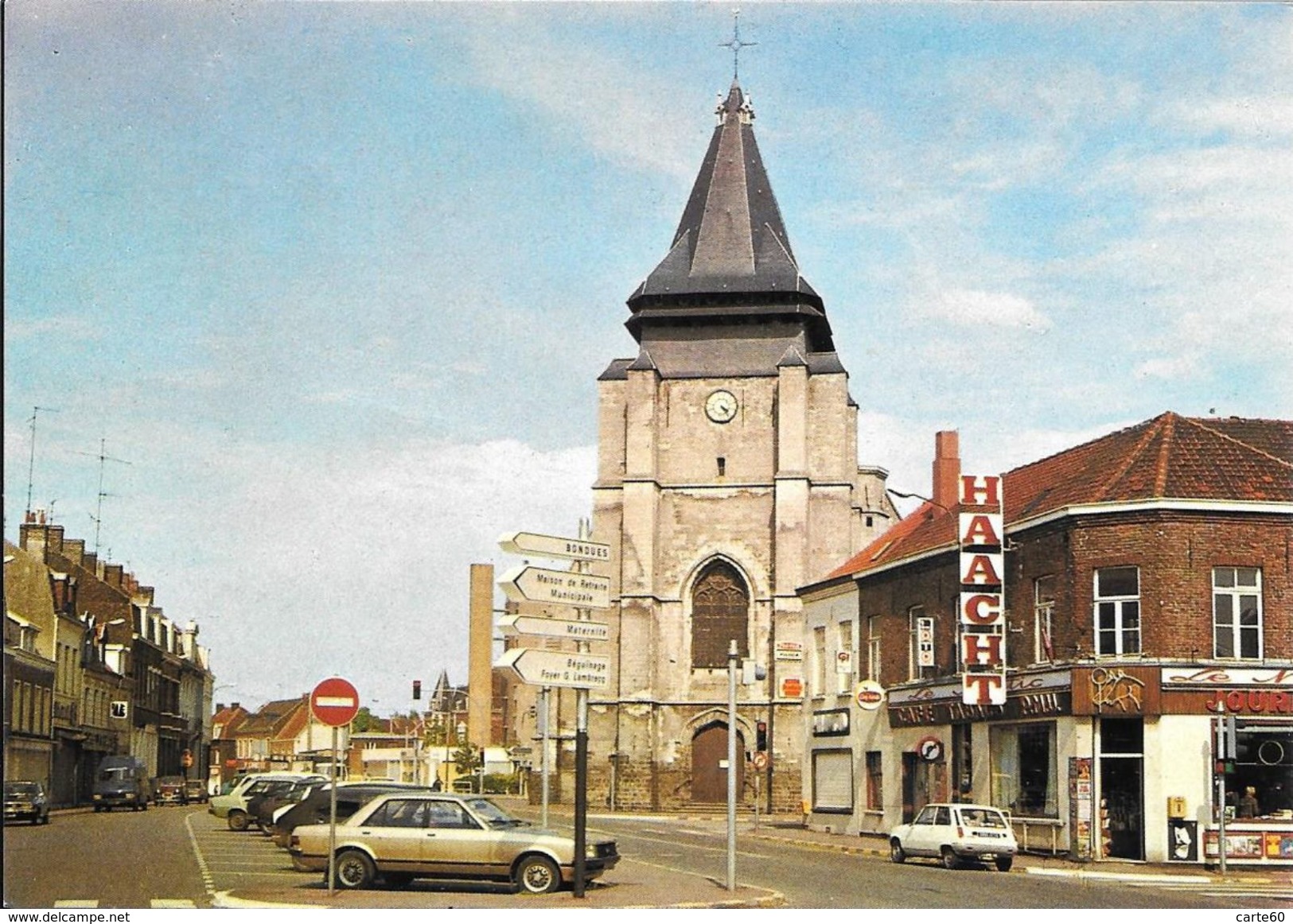 59- MARCQ EN BAROEUL-PLACE DU GENERAL DE GAULLE- EGLISE SAINT VINCENT - Marcq En Baroeul