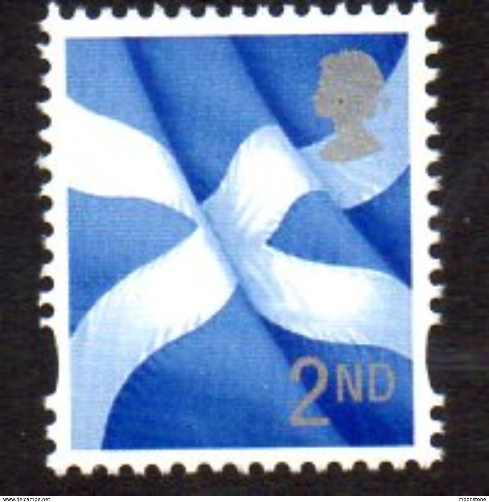 GB Scotland 2003-17 2nd Class Flag Cartor Regional Country, With Border, MNH (SG S130) - Scotland