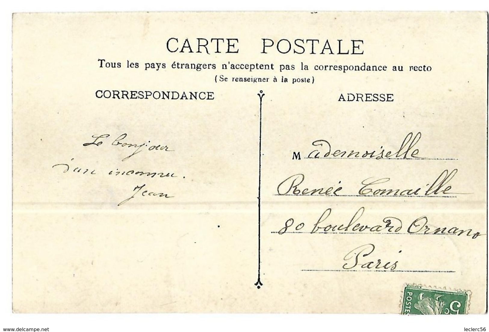 31 GREPIAC PRES DE VENERQUE LA GRANDE RUE 1909 CPA 2 SCANS - Autres & Non Classés