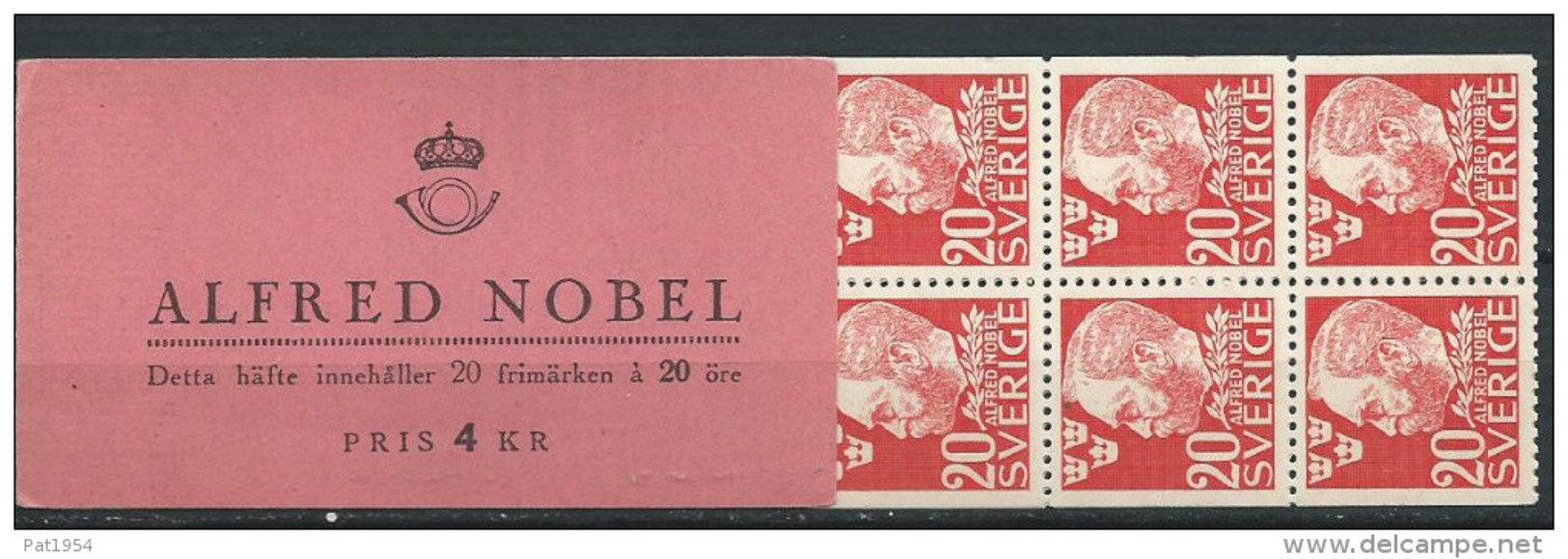 Suède 1947 Carnet C326 Neuf. Alfred Nobel - 1904-50