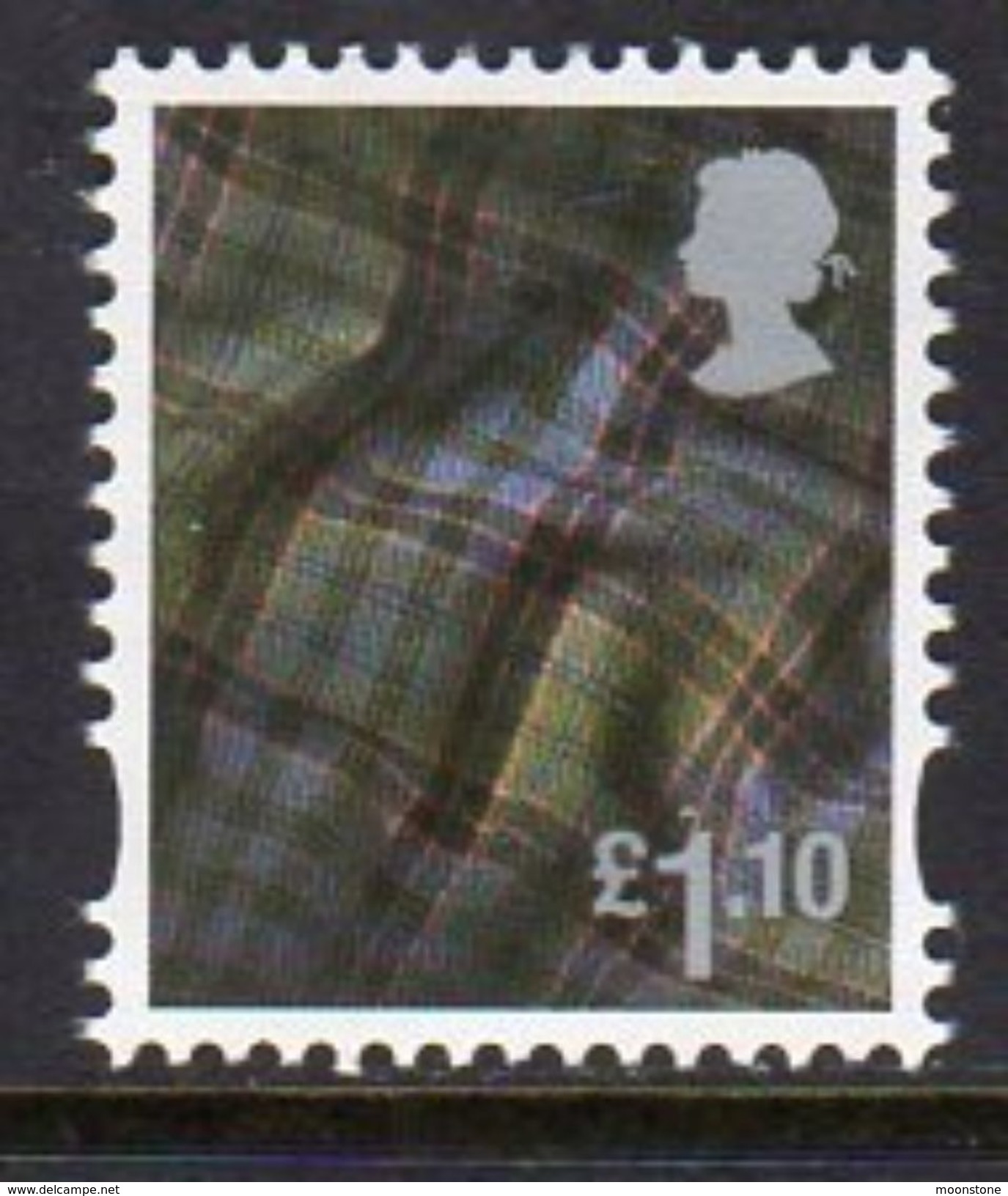 GB Scotland 2003-17 £1.10 Tartan Cartor Regional Country, With Border, MNH (SG S142) - Scotland