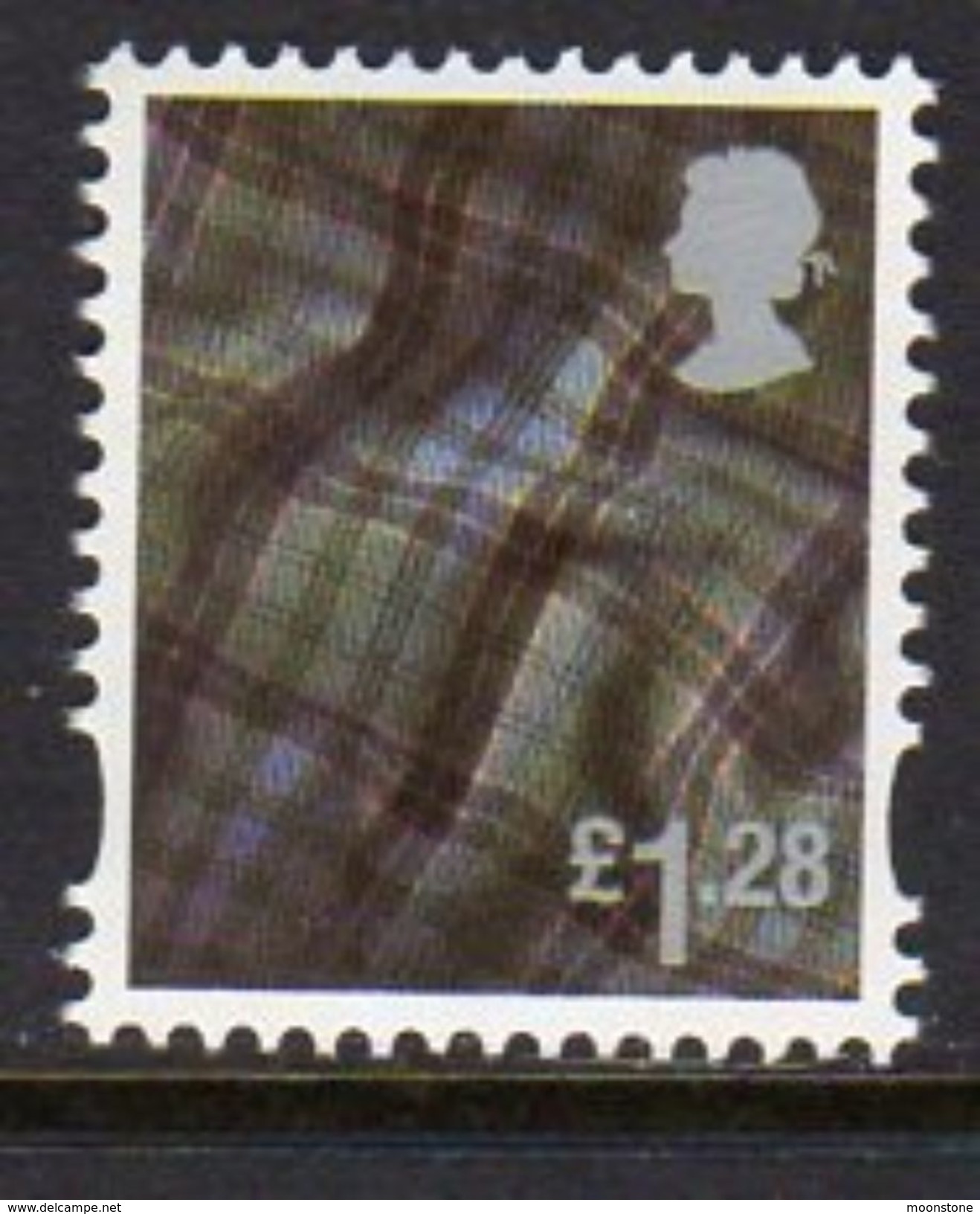 GB Scotland 2003-17 £1.28 Tartan Cartor Regional Country, With Border, MNH (SG S143) - Scotland