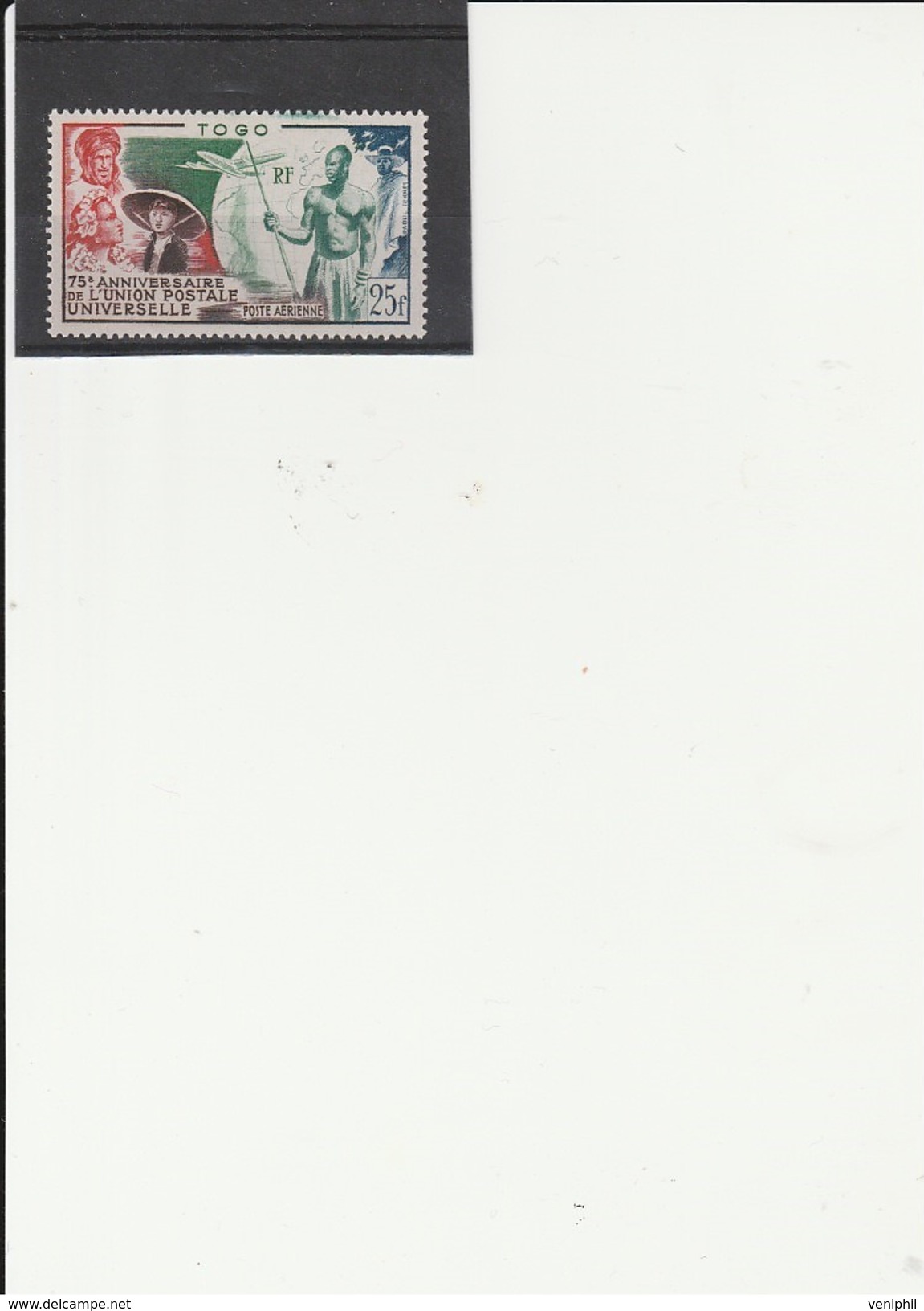 TOGO - POSTE AERIENNE N° 21  NEUF INFIME CHARNIERE -ANNEE 1949 - Ungebraucht