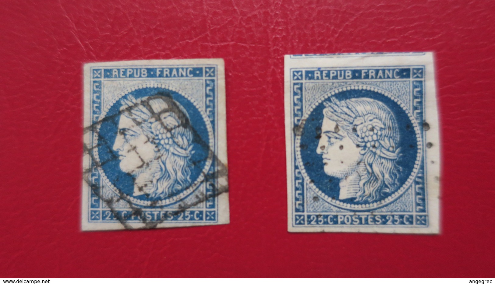 Ceres N° 4 Et 4a ( Bleu Et Bleu Foncé ) TB Grandes Marges - 1849-1850 Ceres