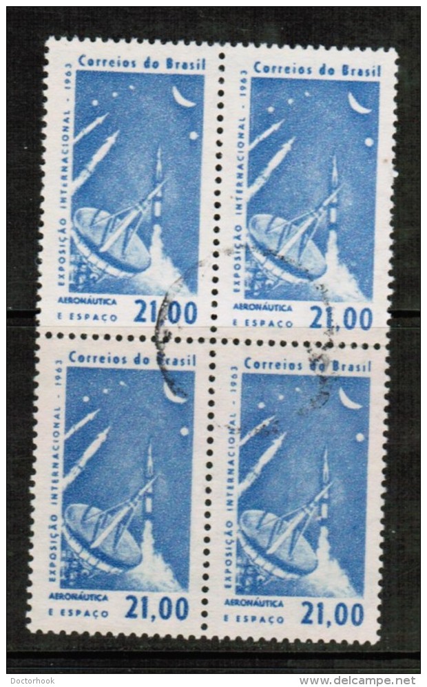 BRAZIL   Scott # 953 VF USED BLK. Of 4 - Used Stamps