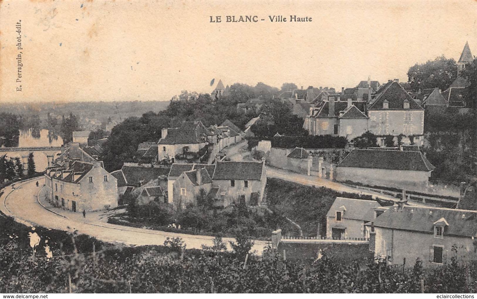 Le Blanc     36     Ville Haute Et Route De Poitiers         (voir Scan) - Le Blanc