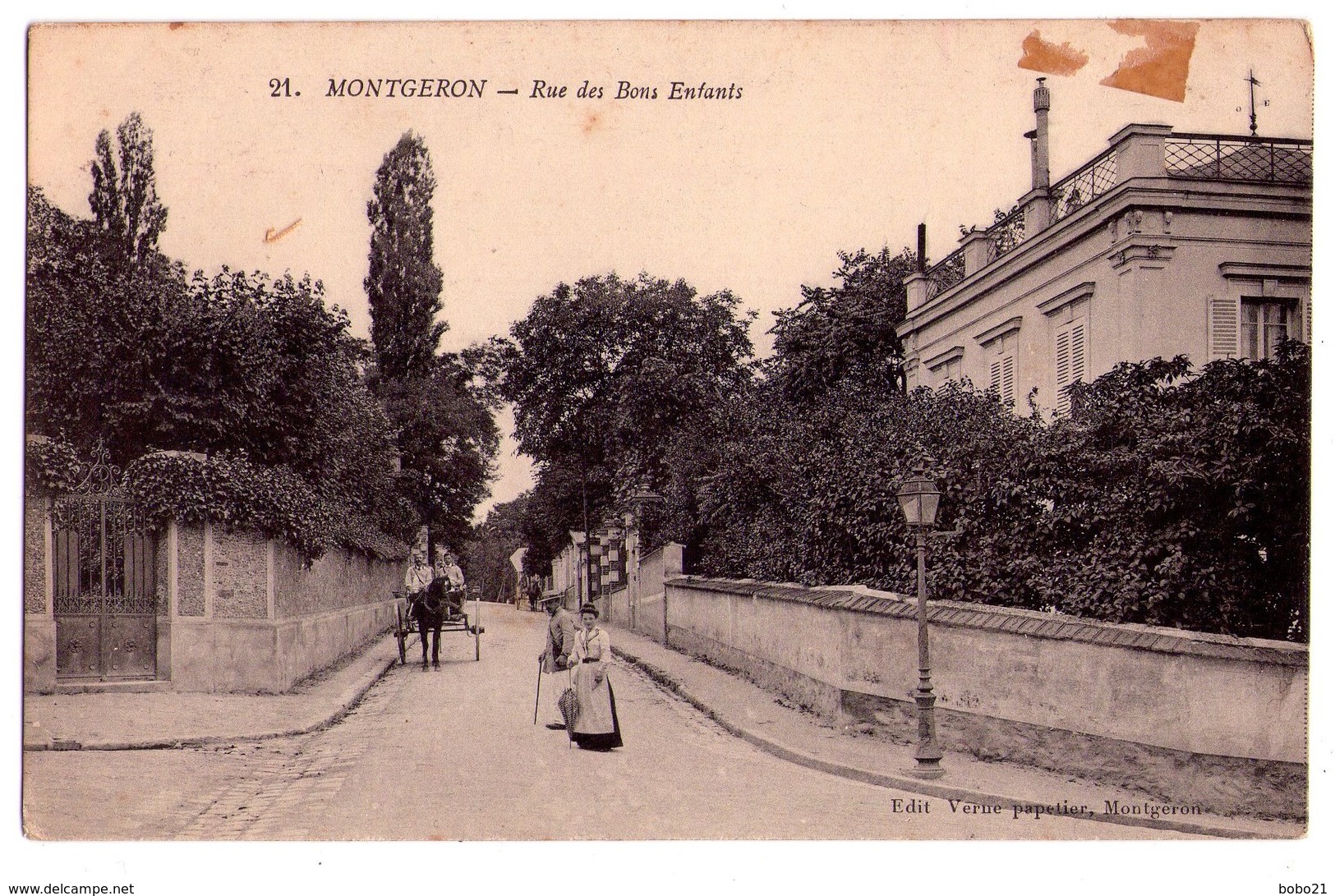 0003 - Montgeron 6 Rue Des Bons Enfants - édit. Verne  , Papetier à Montgeron - N°21 - Montgeron