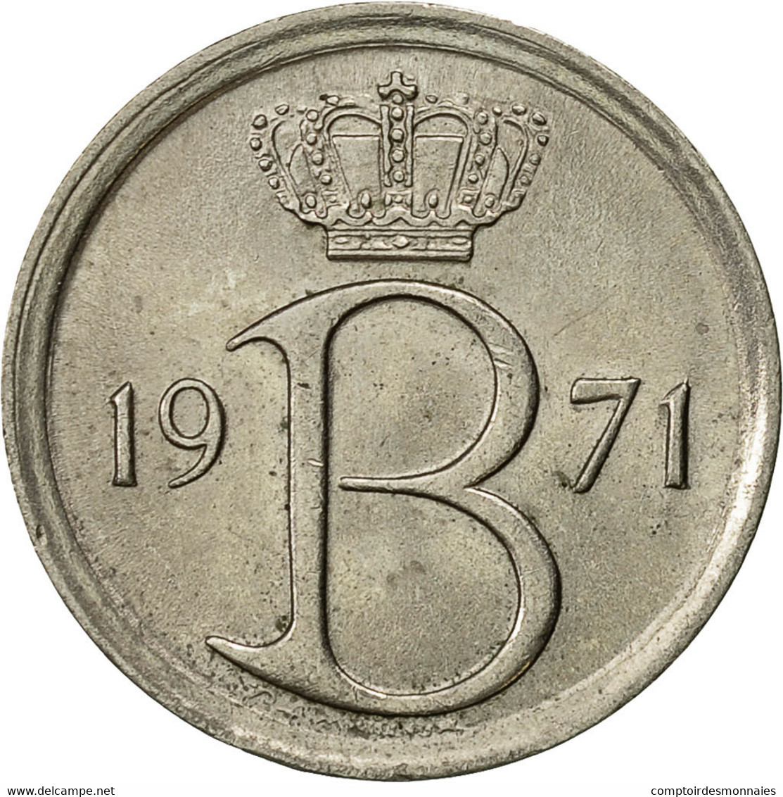 Monnaie, Belgique, 25 Centimes, 1971, Bruxelles, SUP, Copper-nickel, KM:153.1 - 25 Centimes