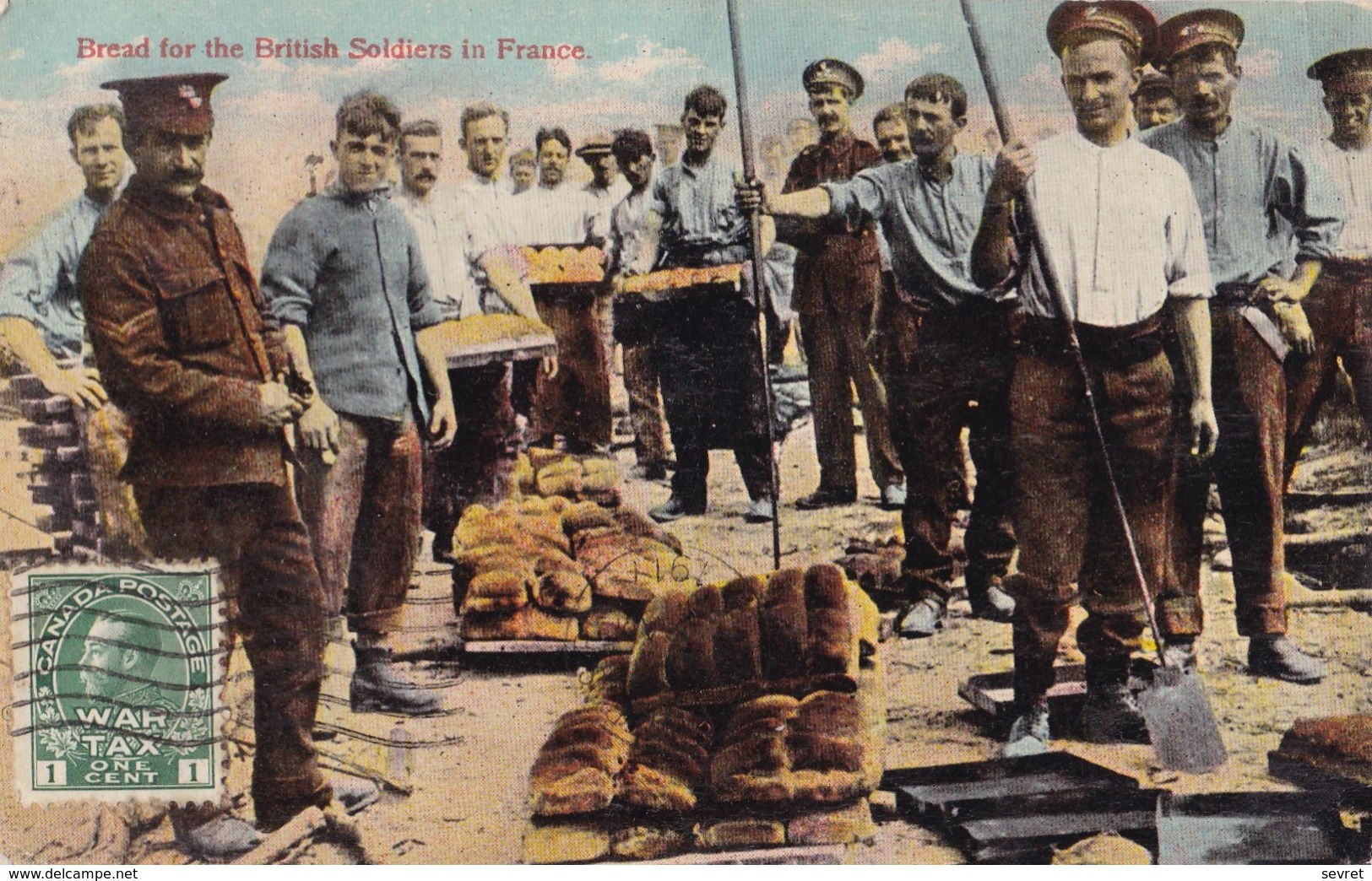 QUEBEC. - Bread For The British Soldiers In France. Au Verso Cachet De P. DANIEL TROIS-RIVIERES - Québec - Les Rivières