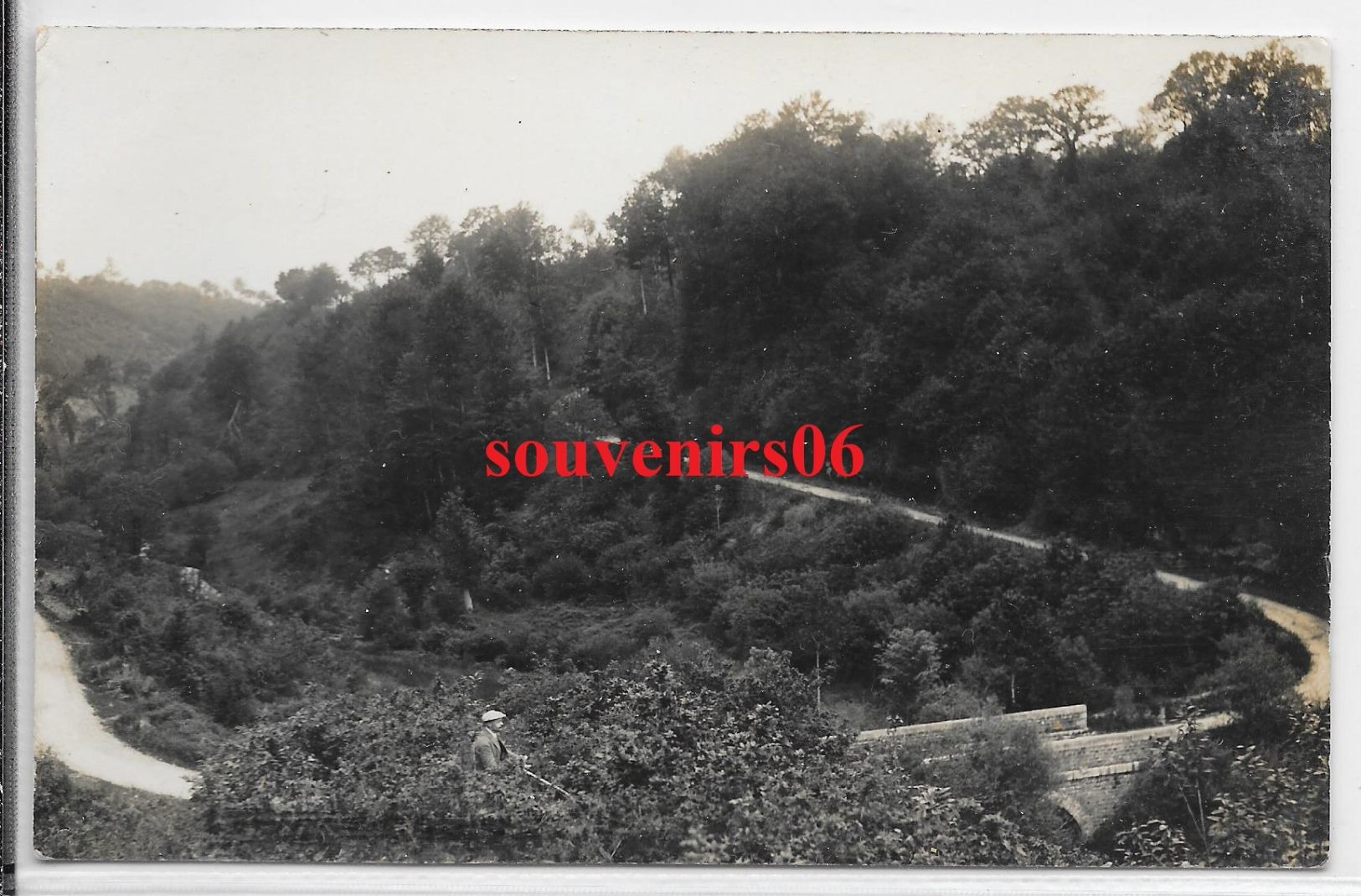 50 - Environs Ducey - Carte Photo -vallée Du Lait (sélune) , Jour De Traçage , Implantation Du 1 Ier Pont,ttb - Patarin - Autres & Non Classés