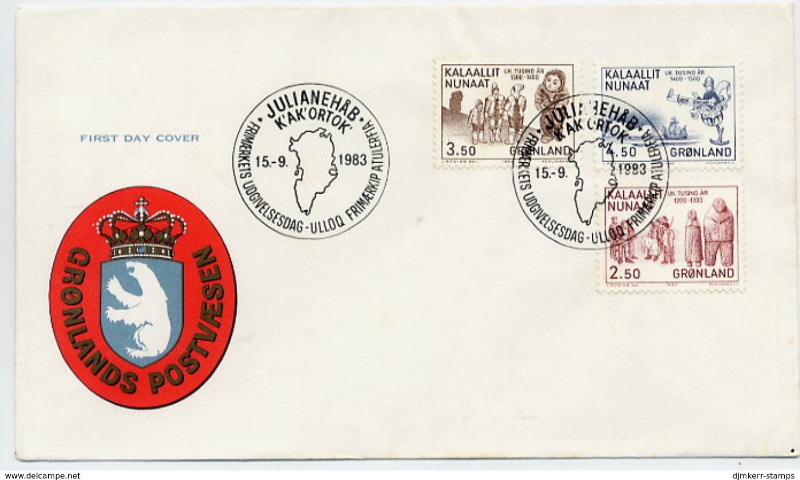 GREENLAND 1983 Millenary Of Settlement IV On FDC.  Michel 143-45 - FDC