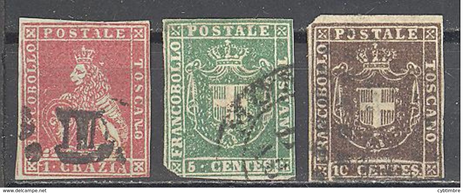 Toscane: Yvert N° 4-18-19°; Cote 275.00€; Tous états - Sicilia