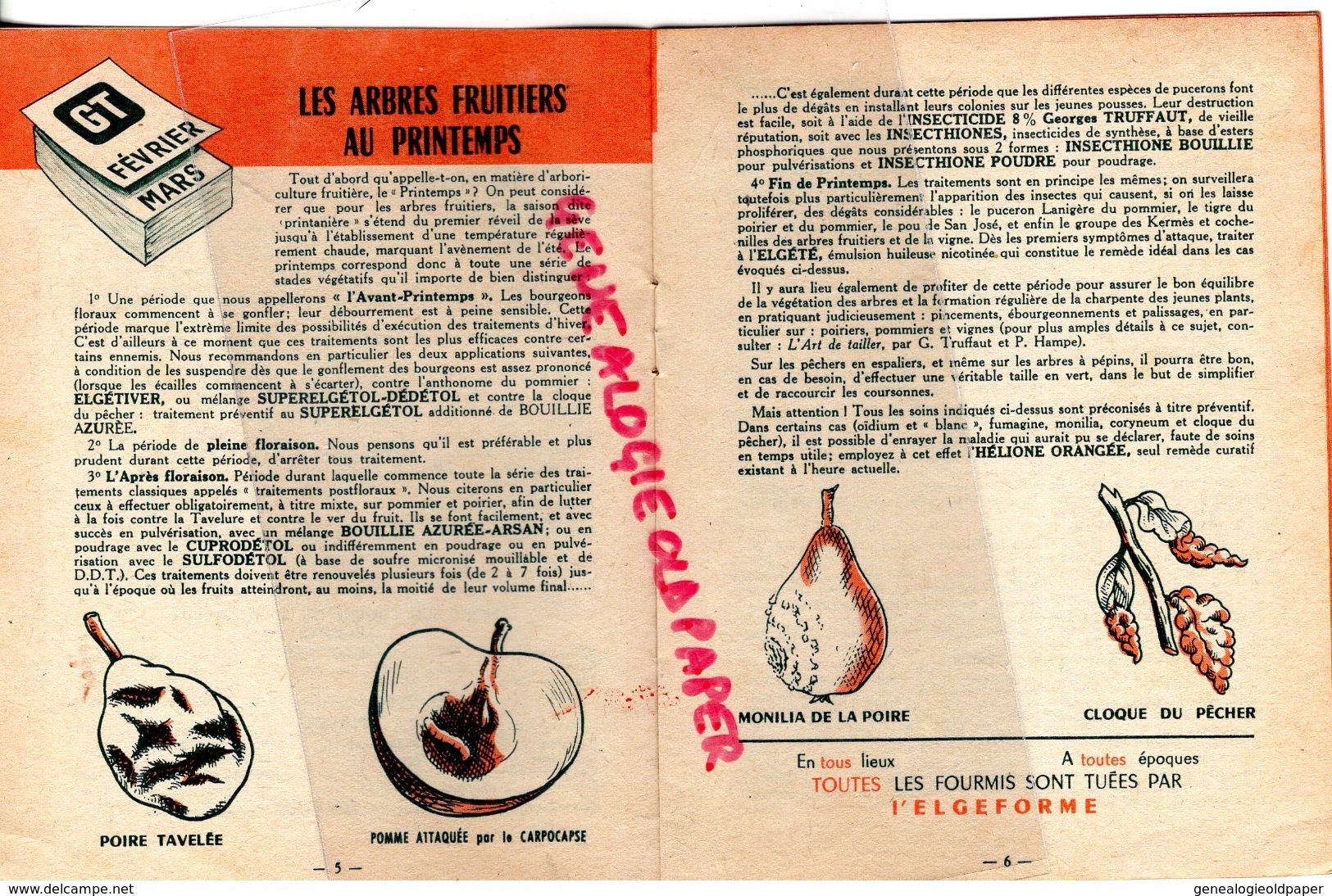 44- LA BAULE- A. LAMOUREUX AVENUE DES IBIS- HORTICULTURE CALENDRIER DES SEMIS PLANTATIONS-GEORGES TRUFFAT VERSAILLES- - Landwirtschaft