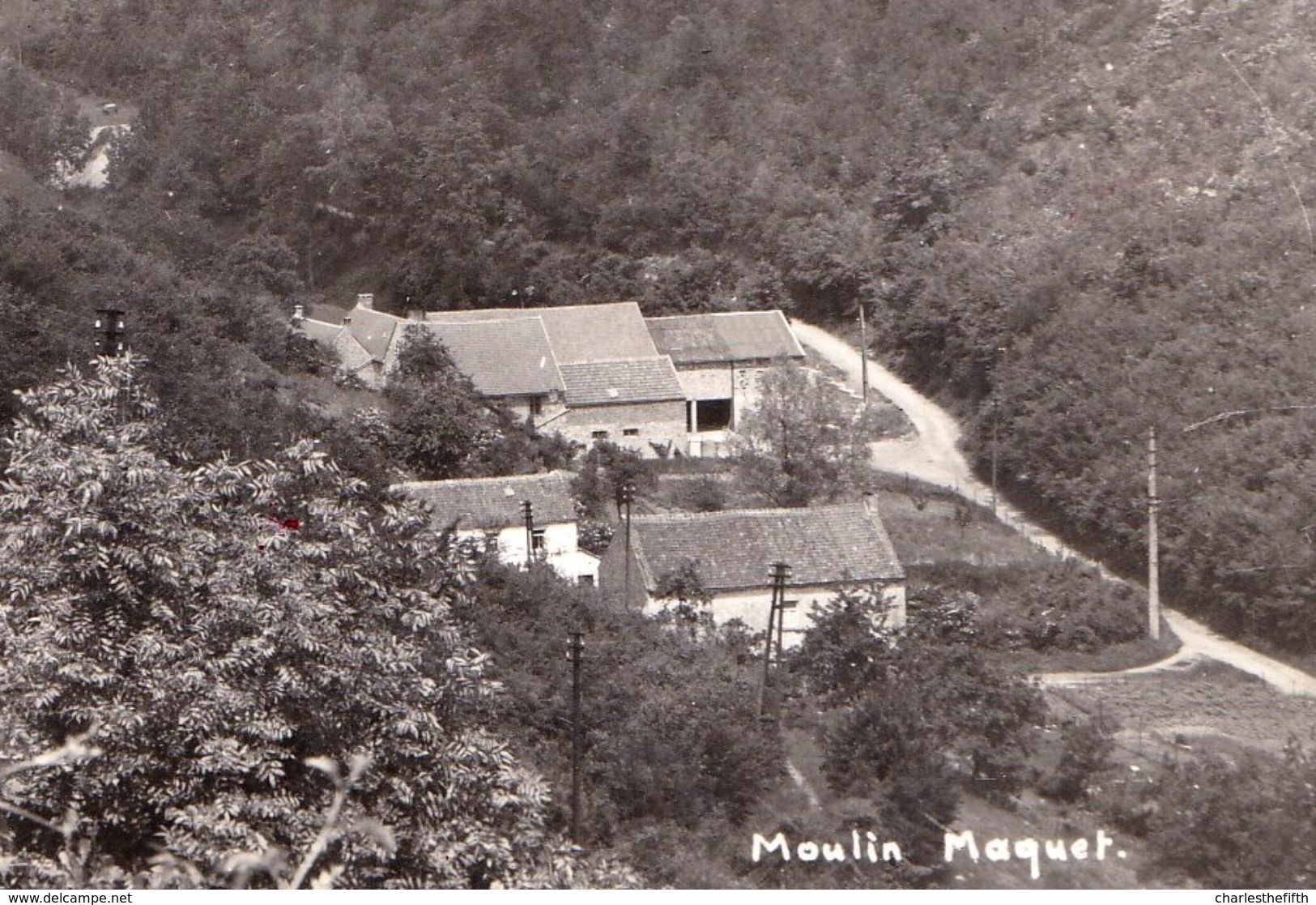 CARTE PHOTO TRES RARE ** ANDENNE ( VEZIN ) - LE MOULIN De BRICHEBO Ou MOULIN MAQUET  ( Rue De Brichebo Vezin )** - Andenne