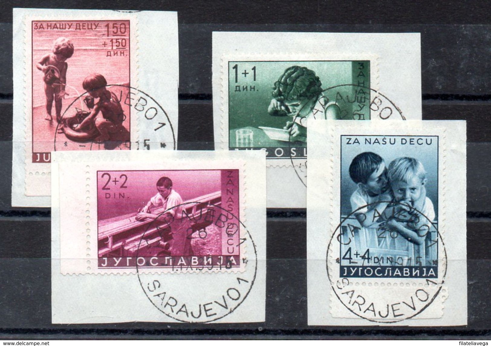 Serie De Yugoslavia Nº Yvert 339/42 O - Oblitérés