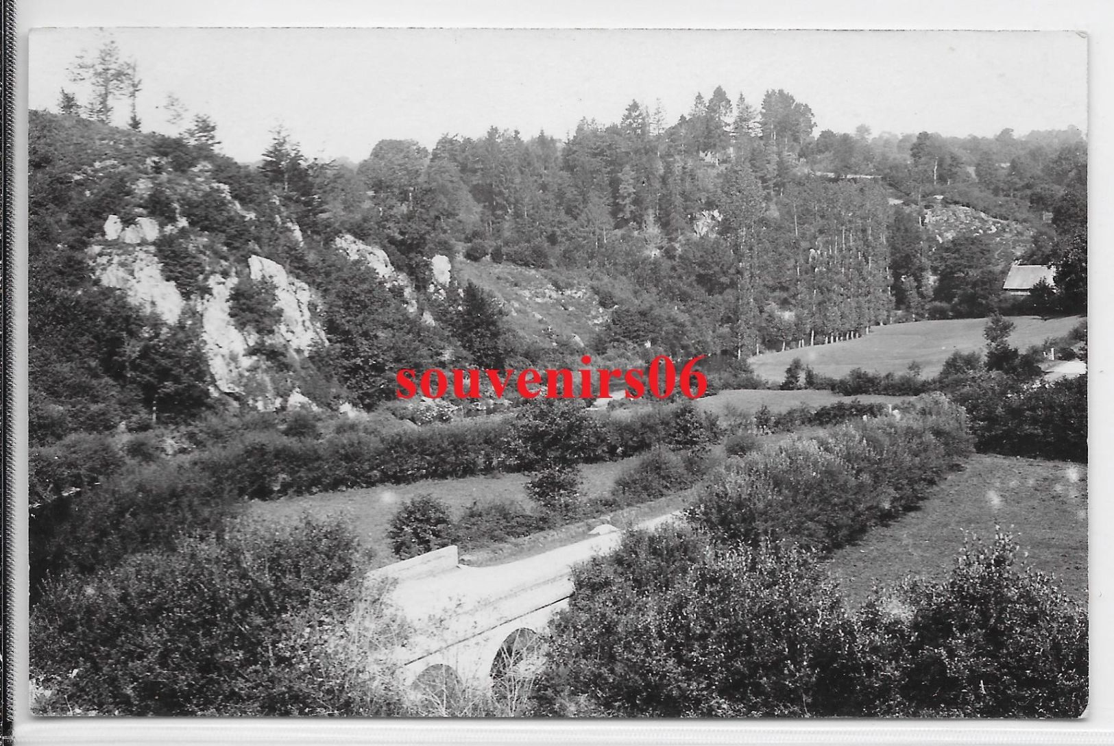 50 - Environs Ducey - Carte Photo -vallée Du Lait (sélune) Immergé,habitation, Vieux Pont - Ttb - - Autres & Non Classés