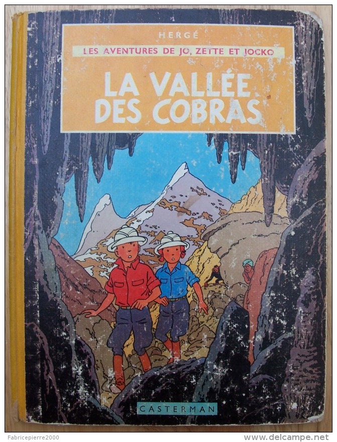 JO, ZETTE Et JOCKO La Vallée Des Cobras 1963 B34 Par Hergé - Jo, Zette & Jocko
