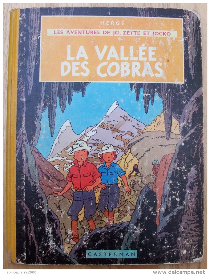 JO, ZETTE Et JOCKO La Vallée Des Cobras 1963 B34 Par Hergé - Jo, Zette & Jocko