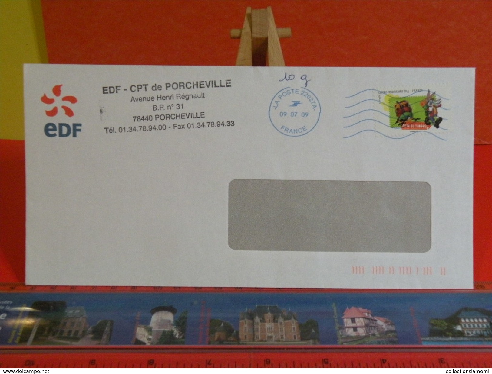 France > Lettre > Oblitérés 2009 > Timbre 2009 > EDF CPT De Porcheville (78) - Covers & Documents