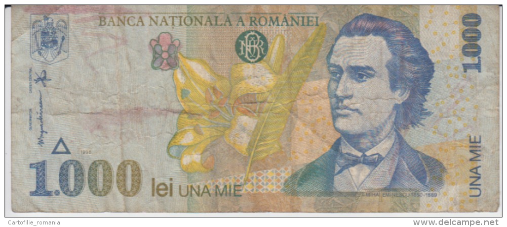 Romania - 1000 Lei 1998 - Rumania