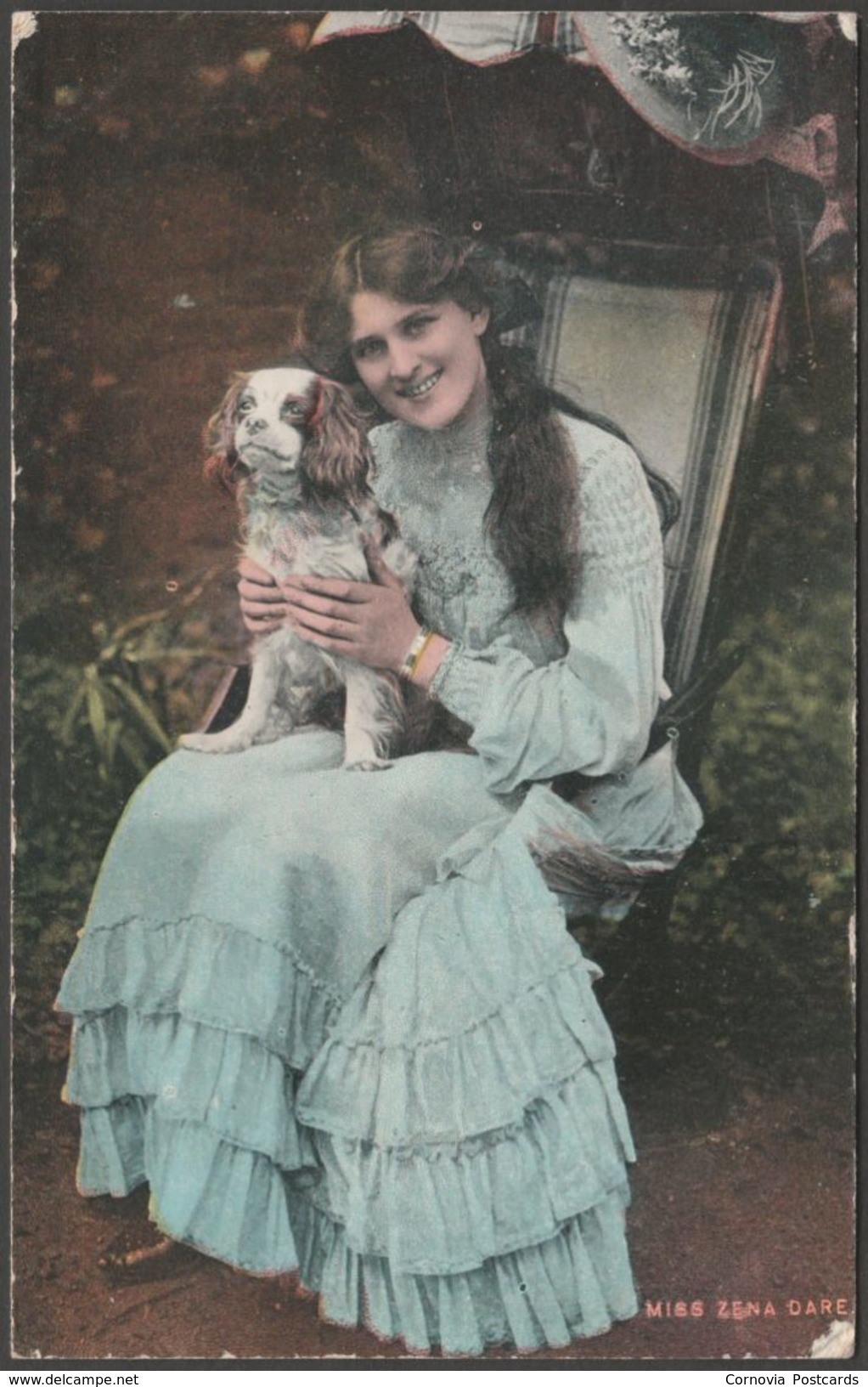 Actress Miss Zena Dare, 1905 - Millar & Lang Postcard - Entertainers