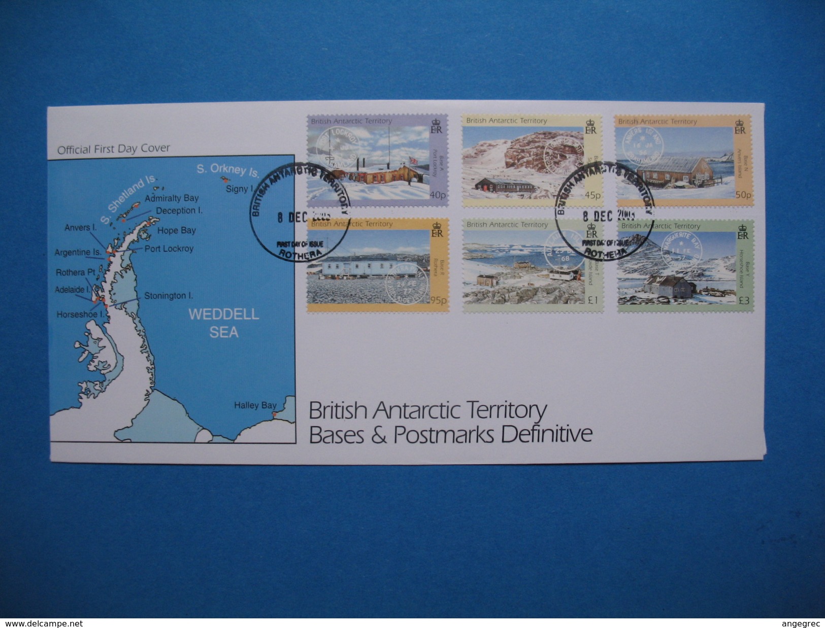 FDC  (2)   -  Britisch Antartic Territory - Rotheria   1993     à Voir - FDC