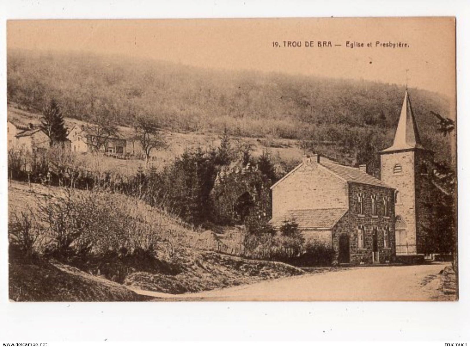 14 - BRA-SUR- LIENNE - Trou De Bra  *Coll. Hôtel Du Pont-de-Villettes N° 19* - Lierneux