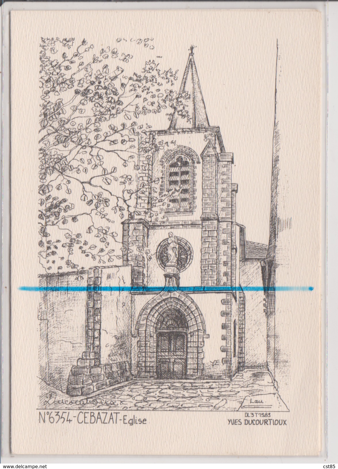 Carte Moderne Dépliante - CEBEZAT - Eglise - YVES DUCOURTIOUX - Autres & Non Classés