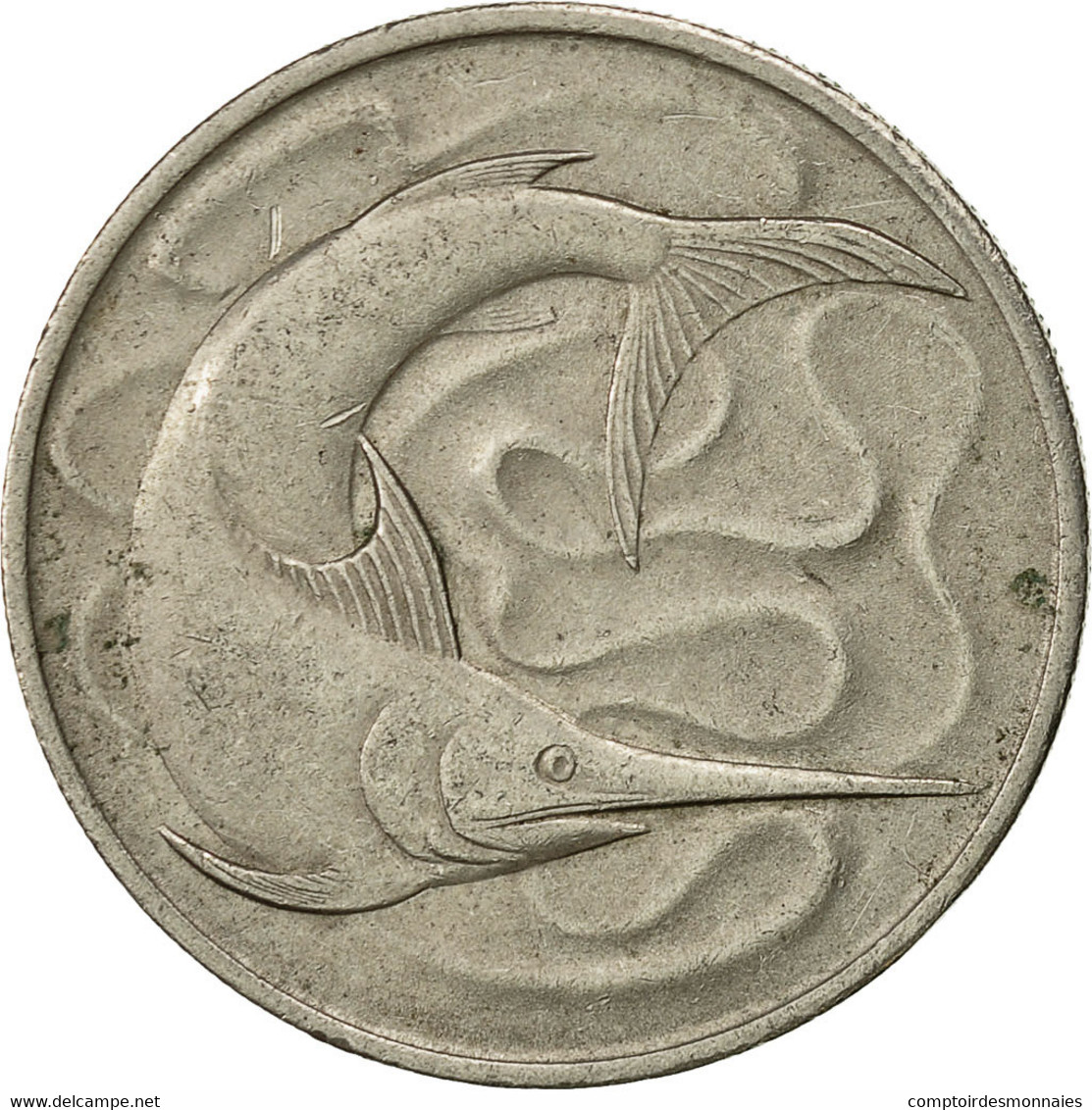 Monnaie, Singapour, 20 Cents, 1967, Singapore Mint, TTB, Copper-nickel, KM:4 - Singapour