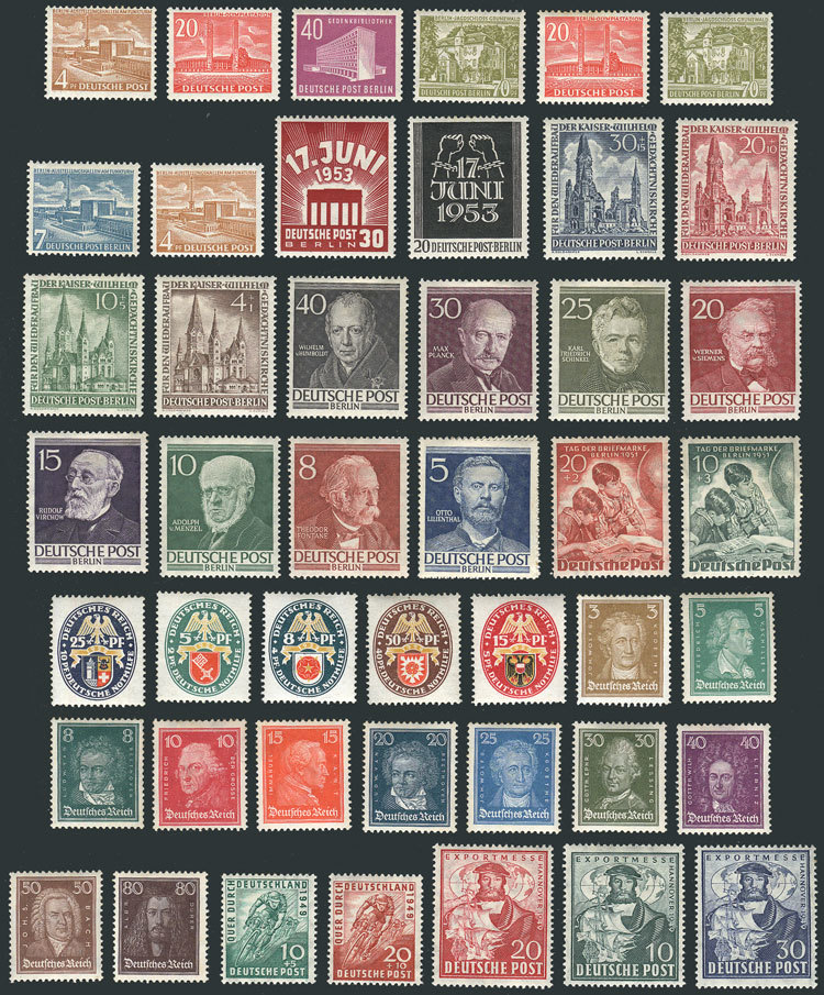GERMANY: Lot Of Good Stamps And Sets, Used Or Mint (they Can Be MNH, Lightly Hinged - Autres & Non Classés