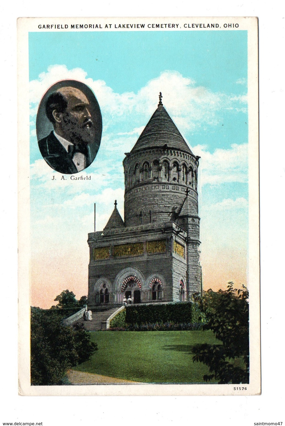ÉTATS-UNIS . OHIO . CLEVELAND . GARFIELD MEMORIAL AT LAKEVIEW CEMETERY - Réf. N°6658 - - Cleveland