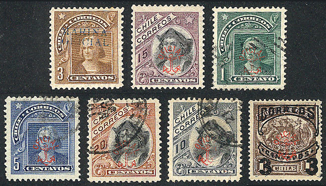 CHILE: Lot Of Old Official Stamps, VF Quality, Rare! - Chili
