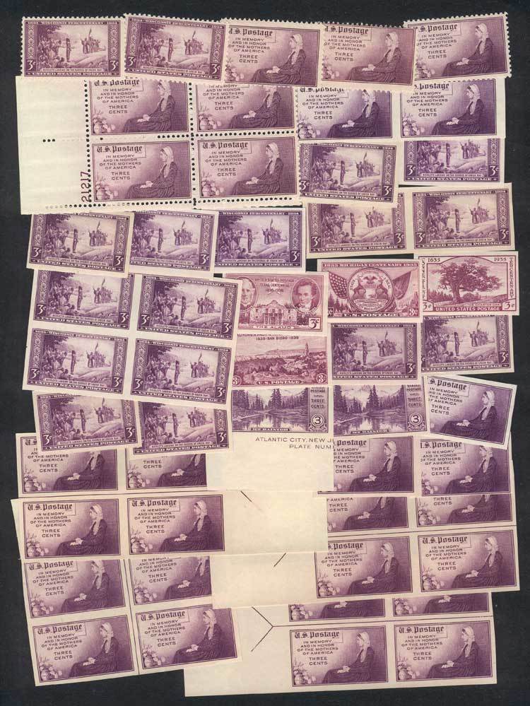 UNITED STATES: Lot Of Stamps Of The 1930s (mostly), Almost All Issued Without Gum A - Andere & Zonder Classificatie