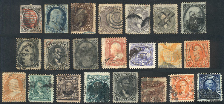 UNITED STATES: Lot Of Old Stamps, Many Scarce And Of High Catalog Value, Most With - Altri & Non Classificati