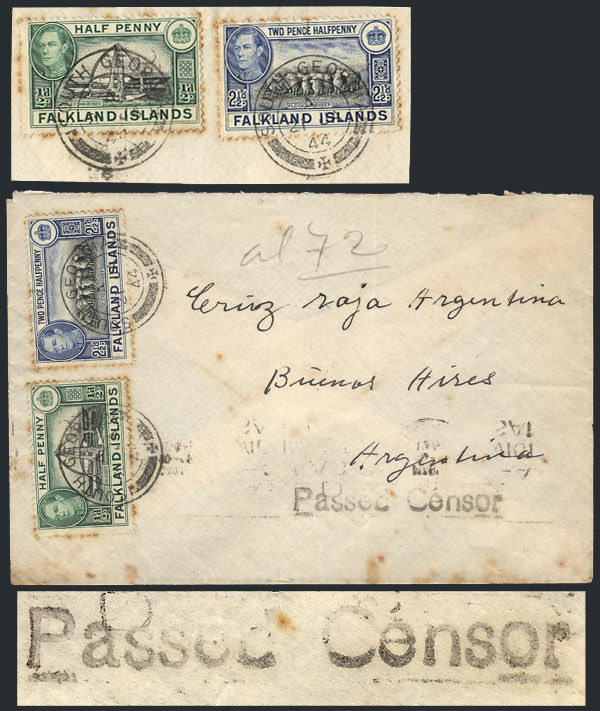 FALKLAND ISLANDS/MALVINAS - SOUTH GEORGIA: Cover Franked With 3p. (2½p + ½p) With - Falkland Islands